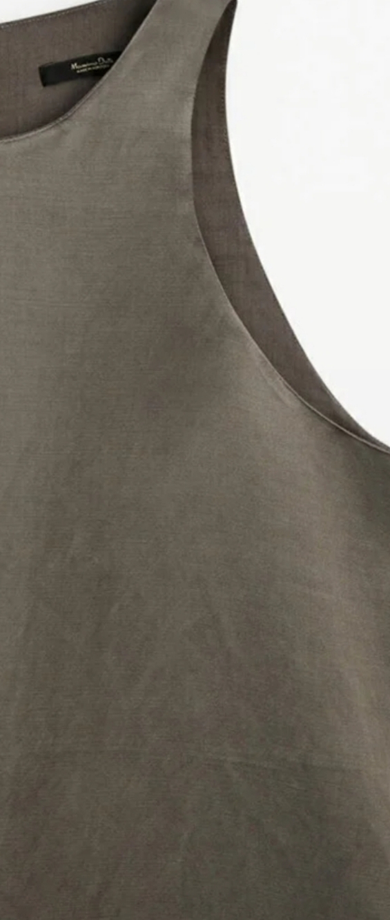 New Massimo Dutti Linen/Cotton Blend Dress - Picture 5 of 10